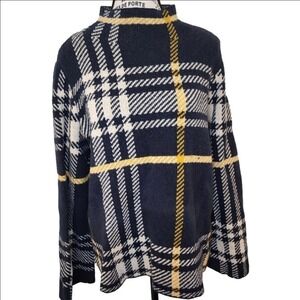 Ann Taylor Plaid Sweater | Size LP | Long Sleeve Knit Top
